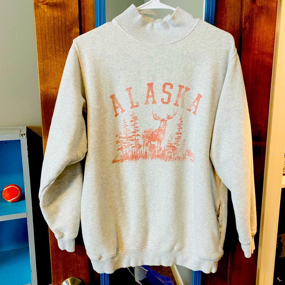 Crew neck/turtle neck sweatshirt